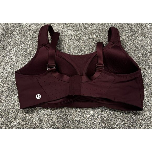 Lululemon Sports Bra Burgundy Strappy 36C EUC - Picture 2 of 3